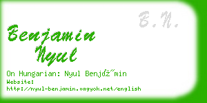 benjamin nyul business card